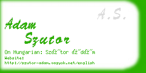 adam szutor business card